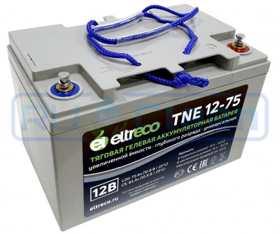 Тяговый аккумулятор Eltreco TNE12-75 (12V, 60A/h, AGM)