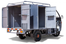 Трицикл электрический Rutrike КАРГО 1500 (темно-синий)