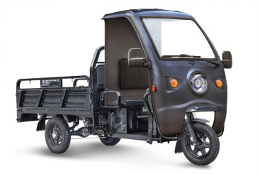 Трицикл электрический Rutrike D4 КАБИНА 1800 (60V, 1200W, черный)