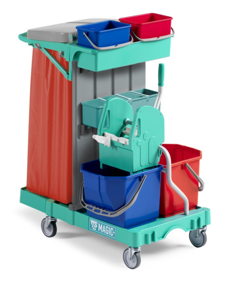 Тележка TTS Magic Line 70B (2х15л, 2х4л, отжим TEC, держ. мешка 120л) (ML070B0A0000)