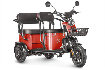 Трицикл электрический Wanshida UM+ (60V, 1000W, красный)