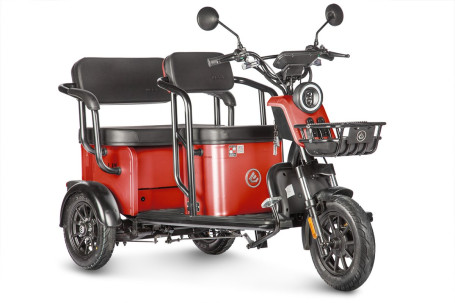 Трицикл электрический Wanshida UM+ (60V, 1000W, красный) (0000314-3101)