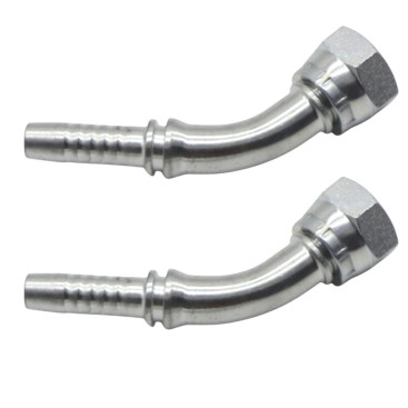 Фитинг высокого давления BSP (DN25, 1&quot;г, 45гр, оцинк) Robin