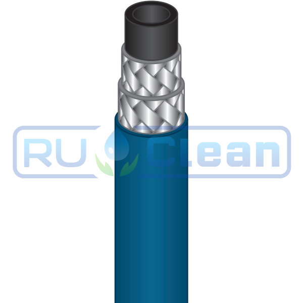 Шланг пищевой 2SC-08 (400бар, DIN EN 857, синий, цена за 1 метр) R+M