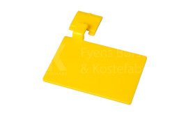 Значок маркировочный для алюминиевого рельса FBK (110х75 мм, желтый)