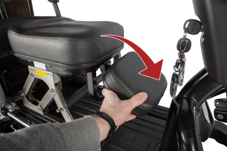 Трицикл электрический Wanshida UN MOTO (60V, 650W, черно-синий) (0000285-3103)