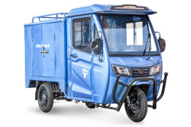 Трицикл электрический Rutrike КАРГО Кабина Дуал (темно-синий)