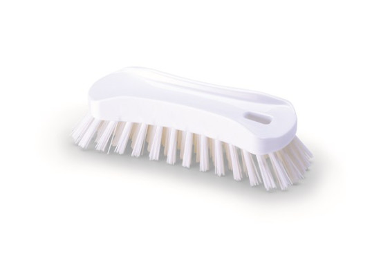 Щетка-скраб IGEAX ручная (180мм, жесткий, белый) (1002WT)
