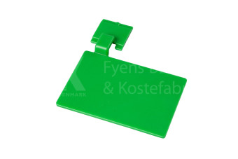 Значок маркировочный для алюминиевого рельса, 110х75 мм, зеленый