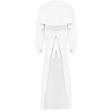 Фартук с рукавами Reiko aproLin eco+ (синий, Дл-135см)