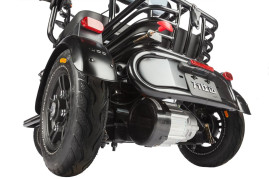 Трицикл электрический Wanshida UN MOTO (60V, 650W, черно-красный)