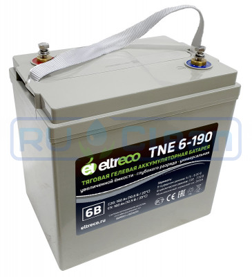 Тяговый аккумулятор Eltreco TNE6-190 (6V, 150A/h, AGM)