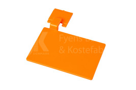 Значок маркировочный для алюминиевого рельса FBK (110х75 мм, оранжевый)