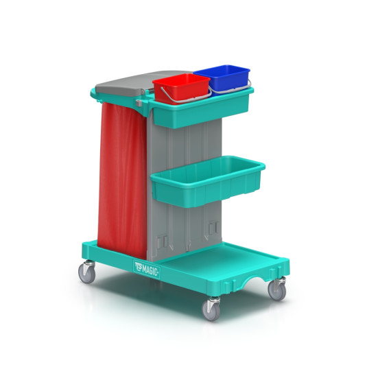 Тележка TTS Magic Line 110B (2х4л, корзины, держ. мешка 120л) (ML110B0A0000)