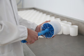 Щетка-ерш IGEAX для труб (Д 120мм, жесткий, синий)