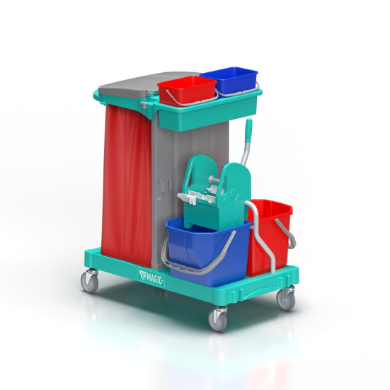 Тележка TTS Magic Line 120B (2х15л, 2х4л, отжим TEC, держ. мешка 120л) (ML120B0A0000)