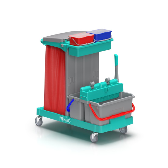 Тележка TTS Magic Line 120B7 (25л, 17л, 2х4л, отжим, держ. мешка 120л) (ML120B7A0000)