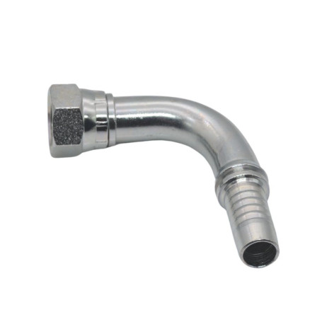 Фитинг высокого давления JIC (DN06, 7/16г, 90гр, оцинк) Robin