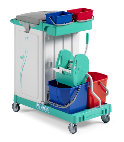 Тележка TTS Magic Line 120P (2х15л, 2х4л, отжим TEC, держ. мешка 150л) (ML120P0A0000)