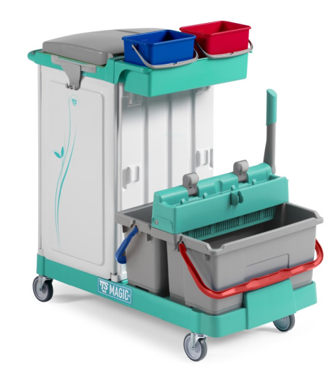 Тележка TTS Magic Line 120P7 (25л, 17л, 2х4л, отжим, держ. мешка 150л) (ML120P7A0000)