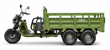 Трицикл электрический Rutrike Профи 2200 60V 1800х2W (зеленый) (026657-3298)