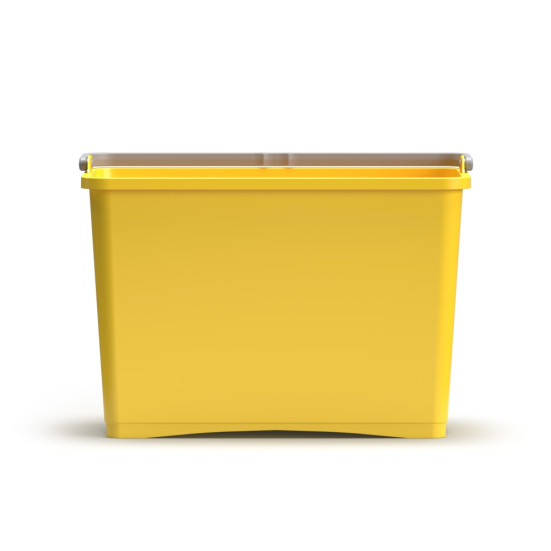 Ведро TTS (8л, ручка, без крышки, желтый)