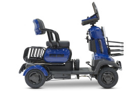 Трицикл электрический Rutrike Квадро (синий)