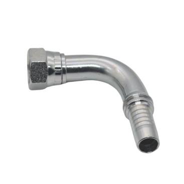 Фитинг высокого давления JIC (DN08, 9/16г, 90гр, оцинк) Robin