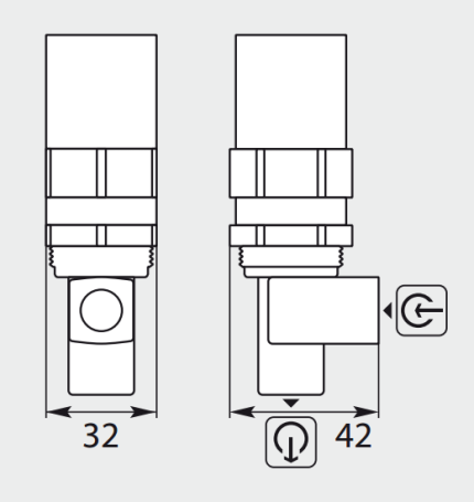 Клапан предохранительный R+M ST-230 (250бар, 30л/мин, 1/4&quot;г, By-pass 1/4&quot;г)