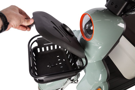 Трицикл электрический Rutrike Gelbert Beta (48/60V, 800W, сине-белый) (0000256-3029)