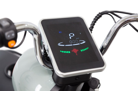 Трицикл электрический Rutrike Gelbert Beta (48/60V, 800W, сине-белый) (0000256-3029)