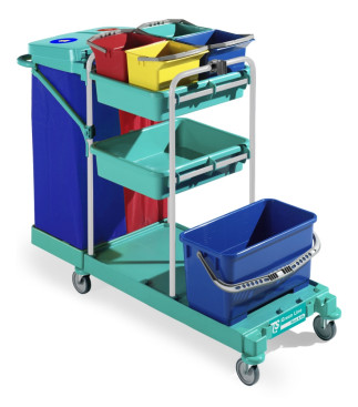 Тележка TTS Green Line 430 (20л, 4х6л, 2 корзины, держ. мешка 120 л)