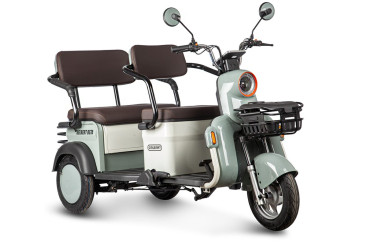 Трицикл электрический Rutrike Gelbert Beta (48/60V, 800W, серо-белый)