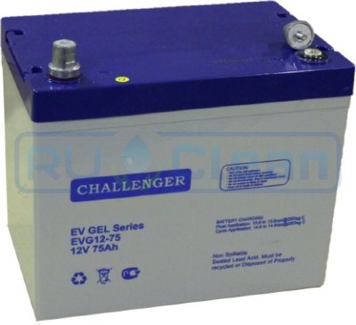 Тяговый аккумулятор CHALLENGER EVG12-75 (12В, 69Ач, GEL)