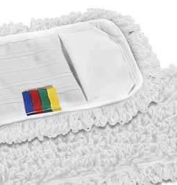 Моп с карманами TTS Microriccio (40х13см, микрофибра, белый)