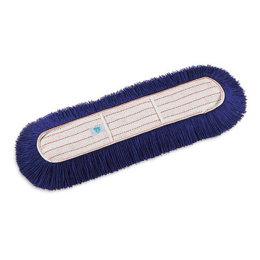 Моп с карманами TTS (60х13см, хлопок, для сухой уборки, синий)