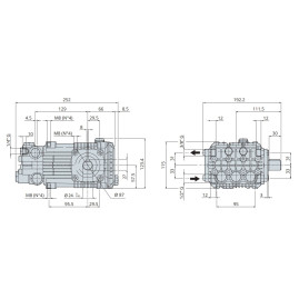 Насос высокого давления Annovi Reverberi RK 15.28 H N