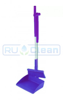 Набор совок с щеткой Schavon (250x300х1000 мм, фиолетовый)