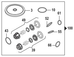 Ремкомплект Comet KIT100, KIT120 (BP 110/115/135, мембрана NBR)