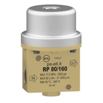 Клапан пневматический PA RP80/160 (160бар, 80л/мин, 1/2&quot;г-1/2&quot;г)