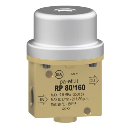 Клапан пневматический PA RP80/160 (160бар, 80л/мин, 1/2&quot;г-1/2&quot;г)