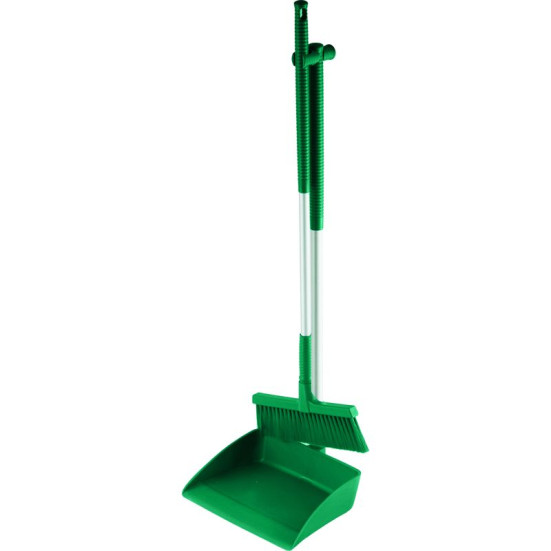 Набор совок с щеткой Schavon (325x430х1000 мм, зеленый)
