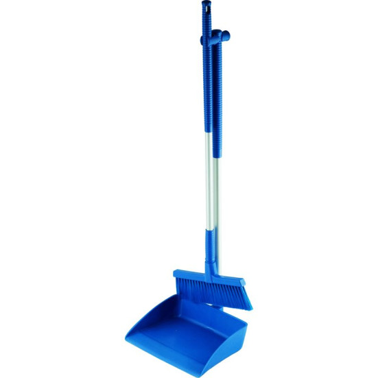 Набор совок с щеткой Schavon (325x430х1000 мм, синий)