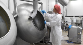 Держатель пада ручной Vikan (235мм, синий)