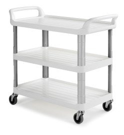 Тележка TTS Shelf 3800 (полипропилен, 3 полки, колеса d125мм, серый)