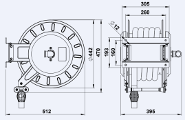 Барабан высокого давления FAICOM VGM 200115 STA (20бар, 15м, окраш)