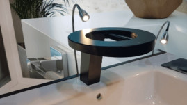 Сушилка для рук Nofer CONCEPT3 (3 в 1, смеситель, дозатор мыла, черный)