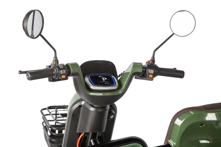 Трицикл электрический Rutrike Gelbert Kang (48/60V, 800W, зеленый) (0000266-3042)