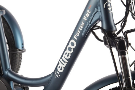 Трицикл электрический Eltreco Porter Fat 500 (темно-синий)