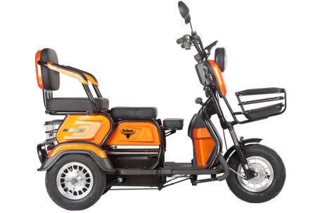  Трицикл электрический Rutrike Gelbert Caf 48V/60V 600Вт (белый) (025512-3039)